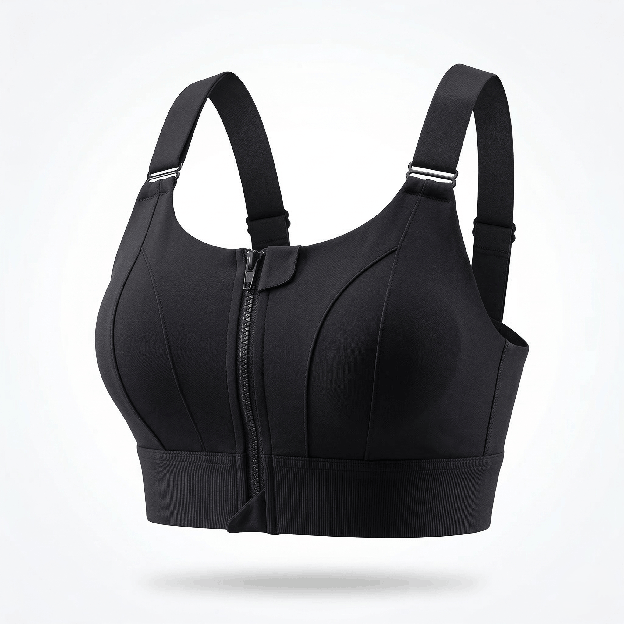 Front Zipper Sports Bra