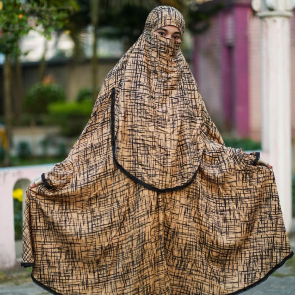 Elegant Palazzo long Khimar Set 12661