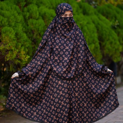 Elegant Palazzo long Khimar Set-12658