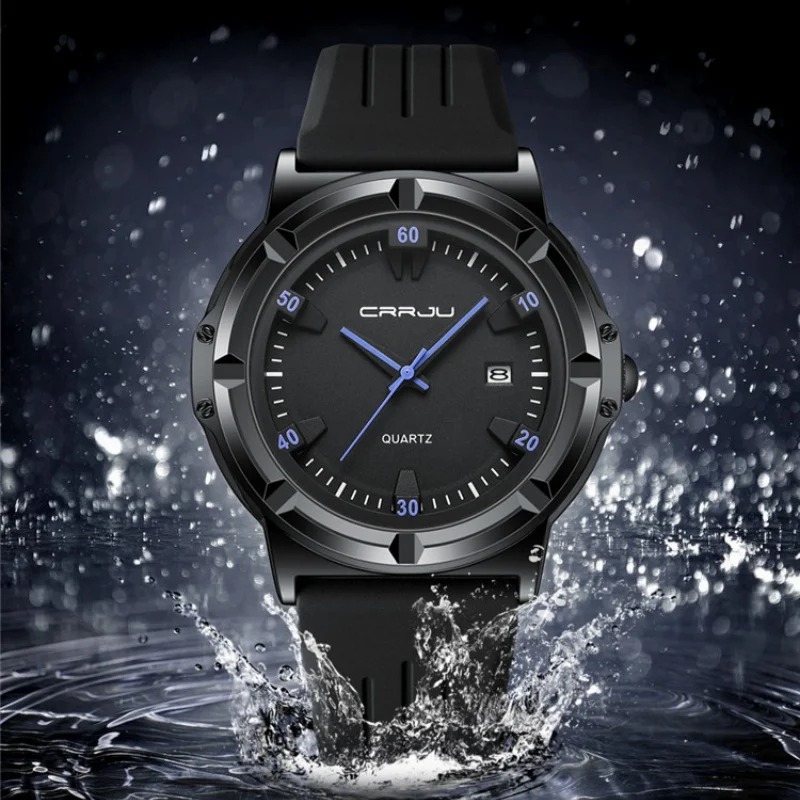 Crrju 5030 Premium Silicone Strap Watch